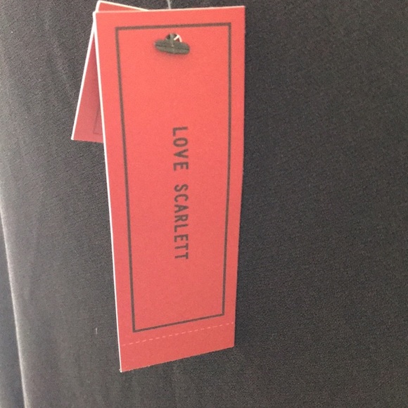 New! Love Scarlett SZ 2X black with cheetah print knit shirt sleeve top. - Picture 4 of 9